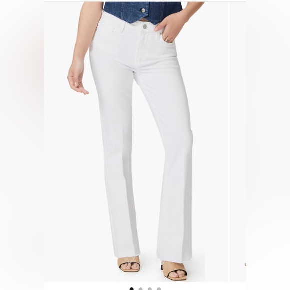 paige high rise laurel canyon jeans crisp white size 26 - Picture 1 of 12